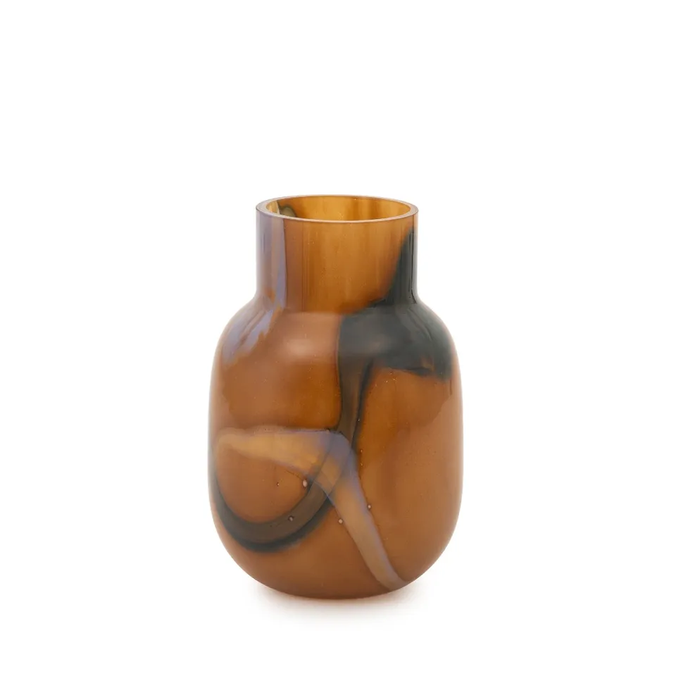 Andrea House Acapulco vase décoratif verre Ø14x20