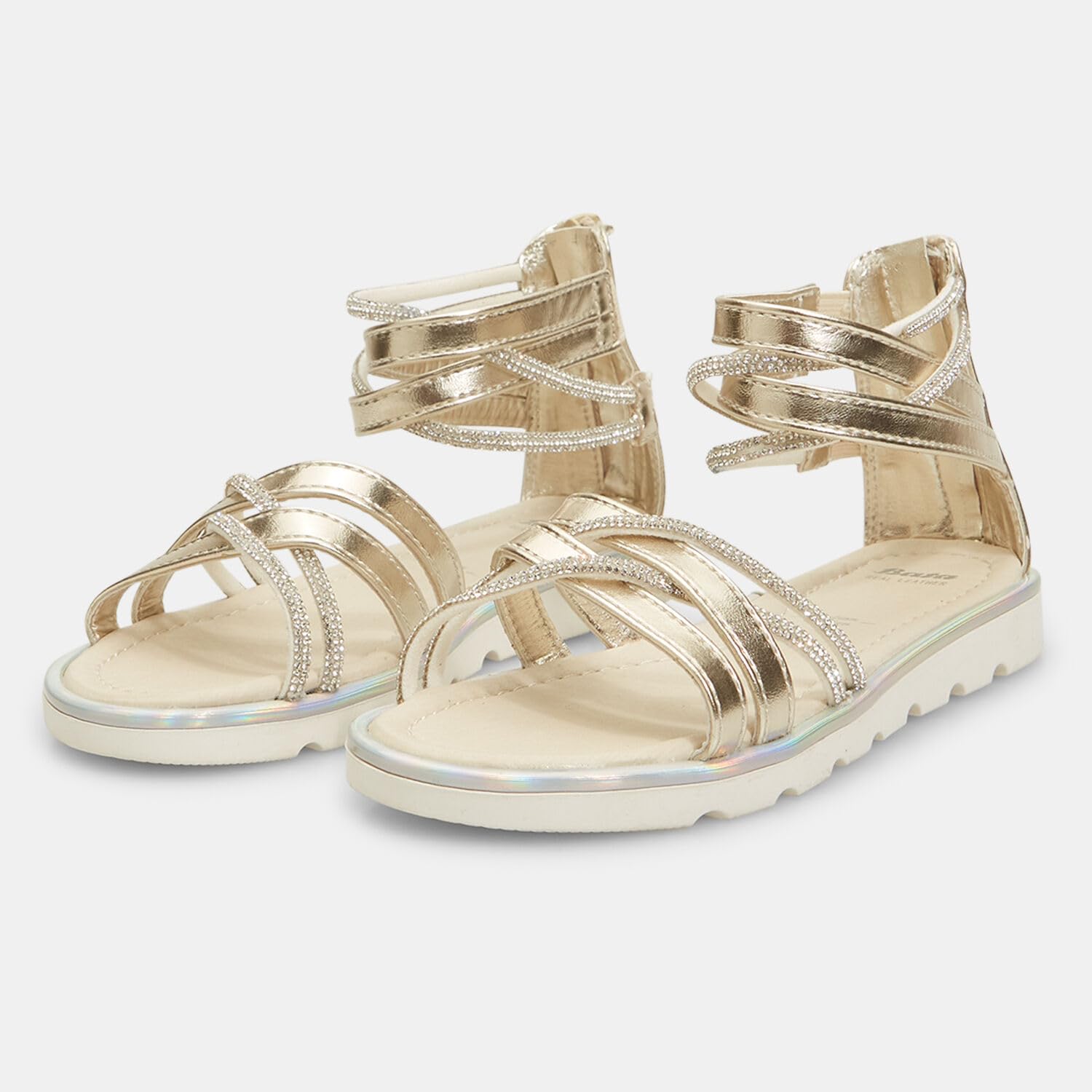 Bata Zip sandales fille fermeture éclair été