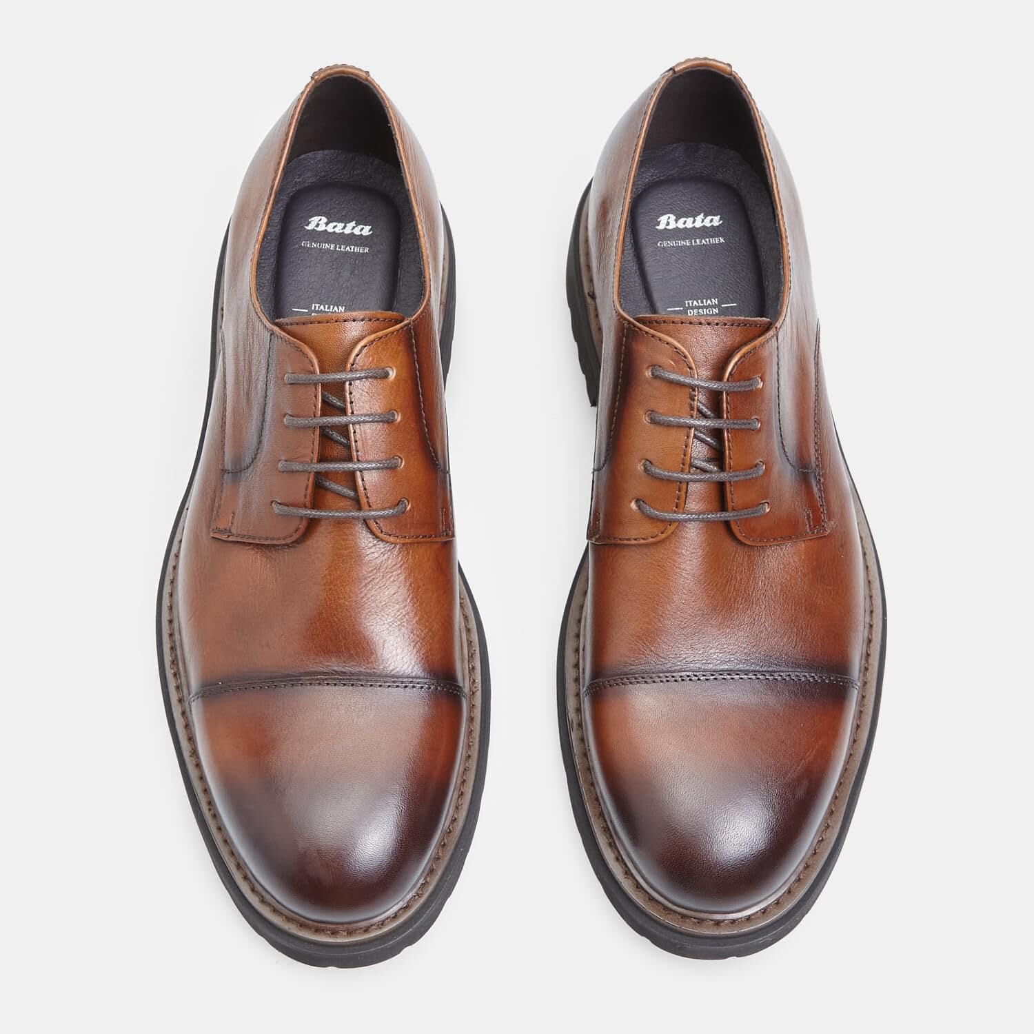 Bata Derby cuir homme chaussures à lacets ville