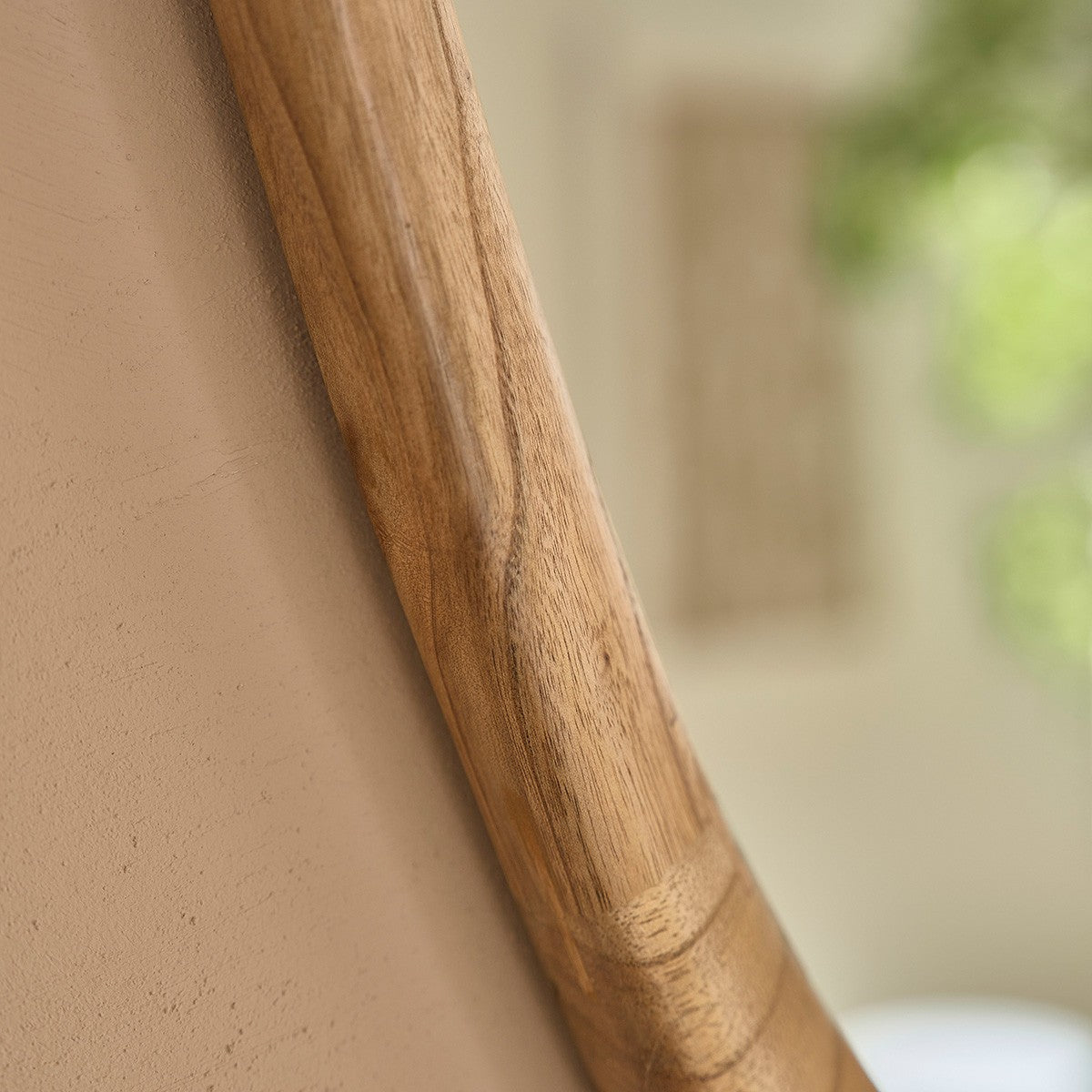 Berah Getah Fifties miroir bois 90x60 cm mindi massif