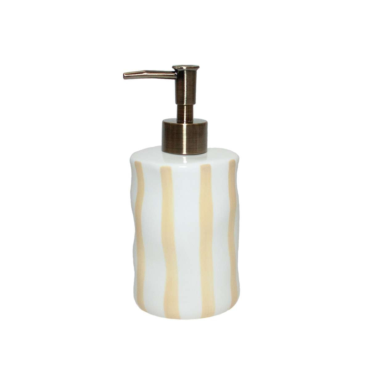 Andrea House Bari distributeur savon céramique blanc beige
