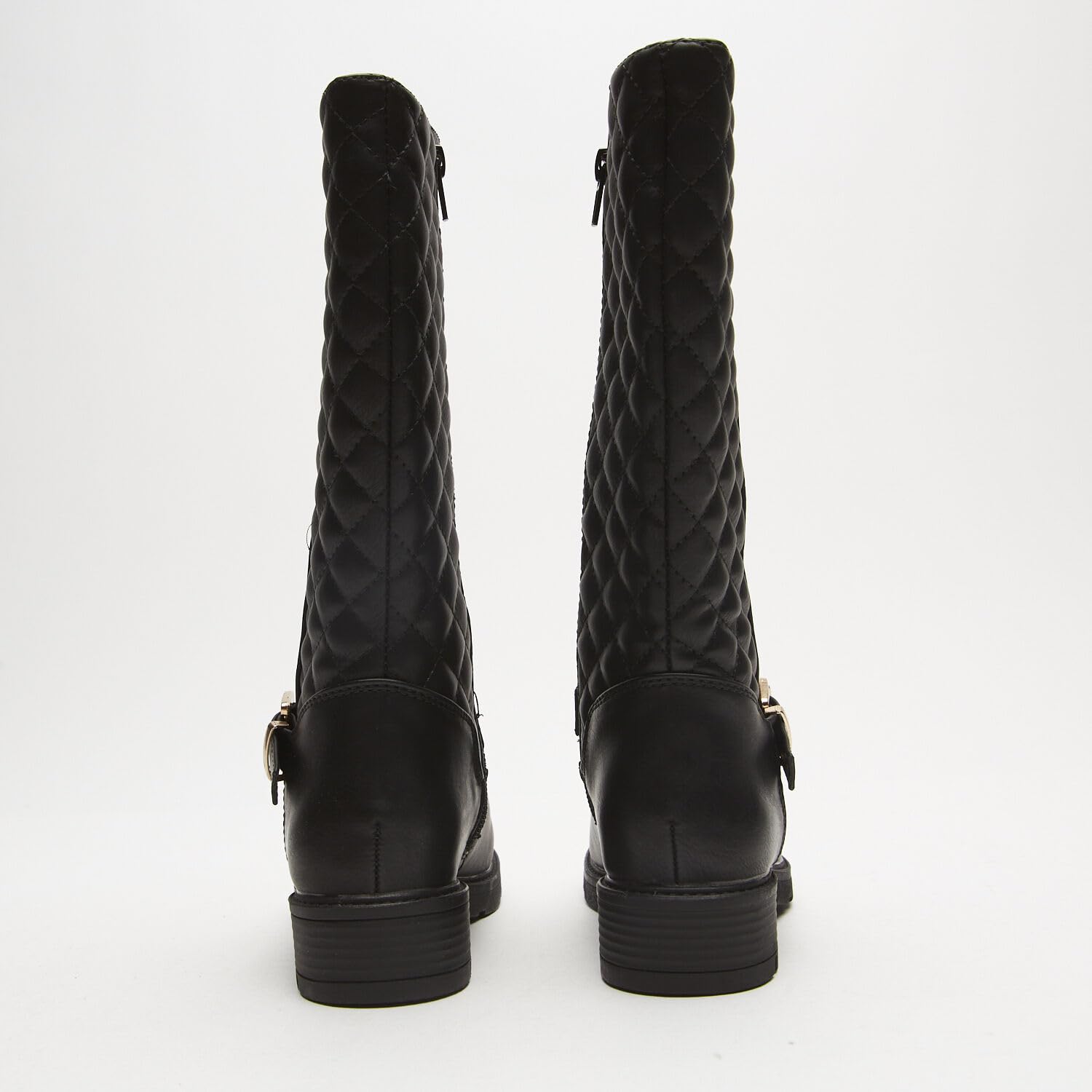 Bata Bottes femme matelassées à boucle - bottes plates
