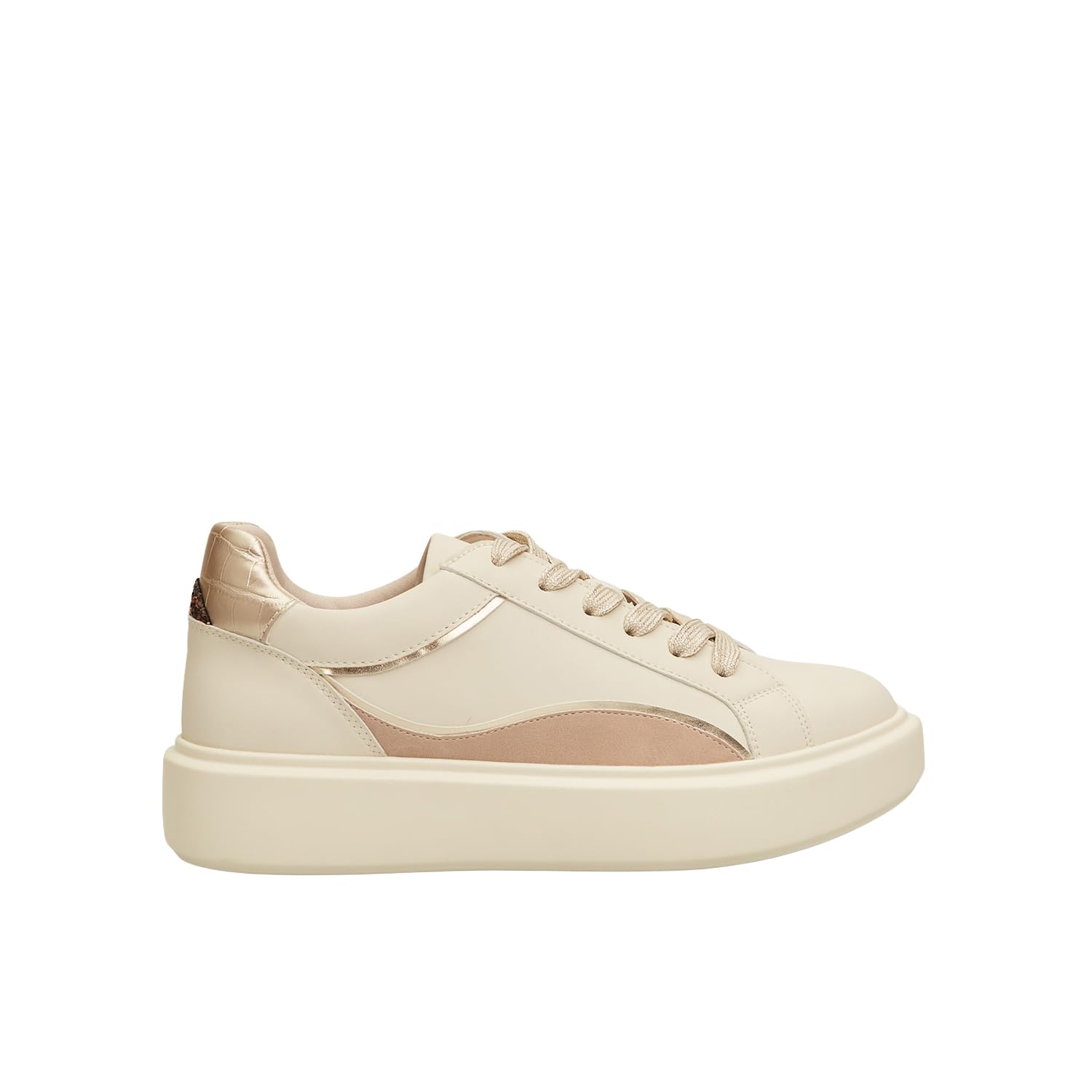 Bata Sneakers femme plateforme 4 cm doré