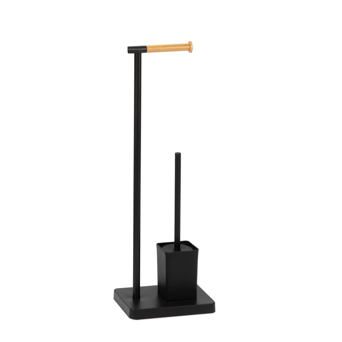 Andrea House Bain set WC bambou métal noir