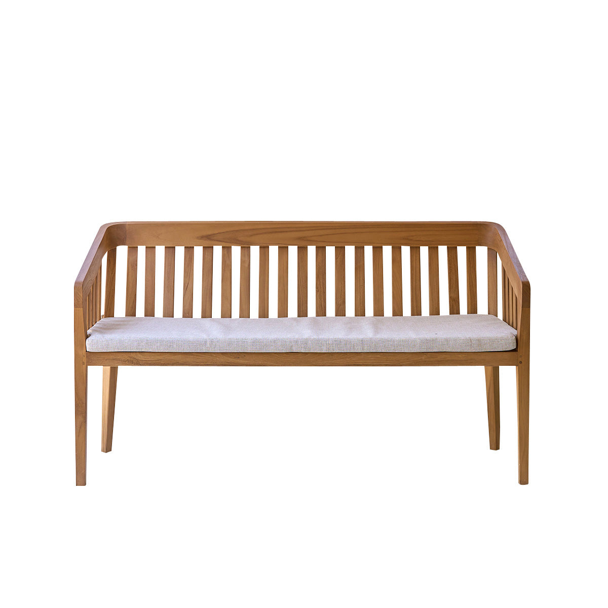 Berah Getah Bari banc jardin teck 150 cm + coussin