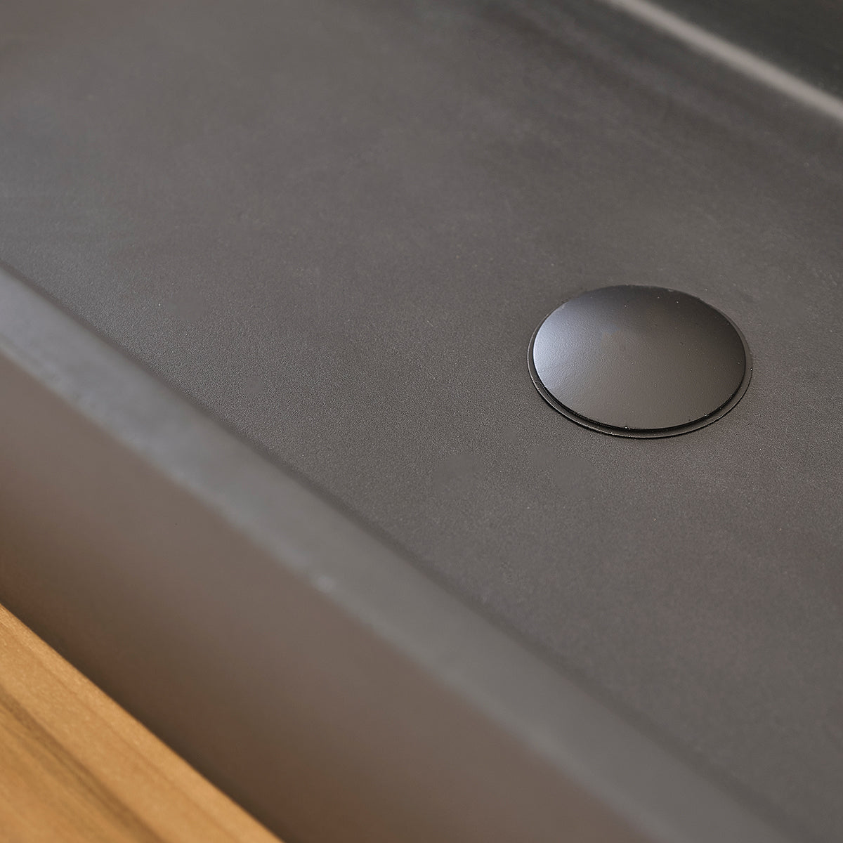 Berah Getah Olia vasque béton 100 cm noire