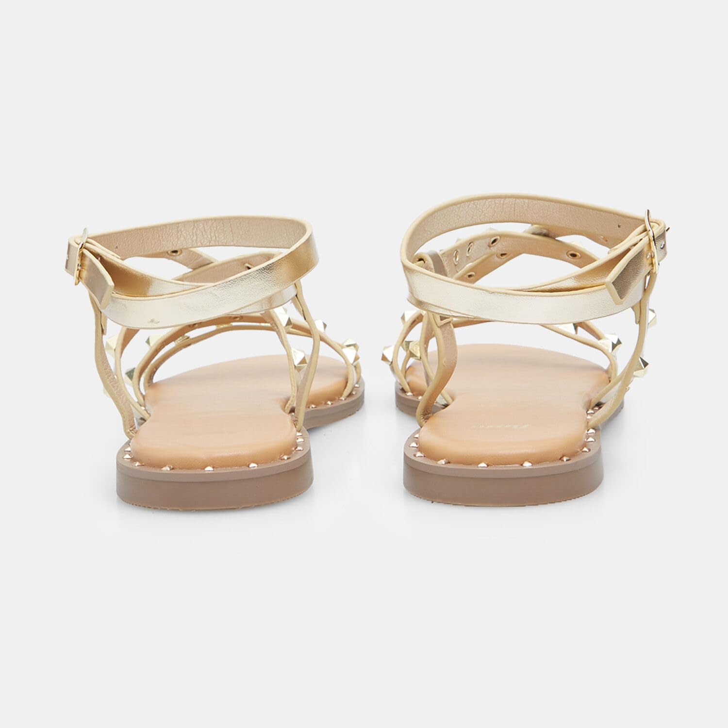 Bata Sandales Femme avec Studs Plates Été