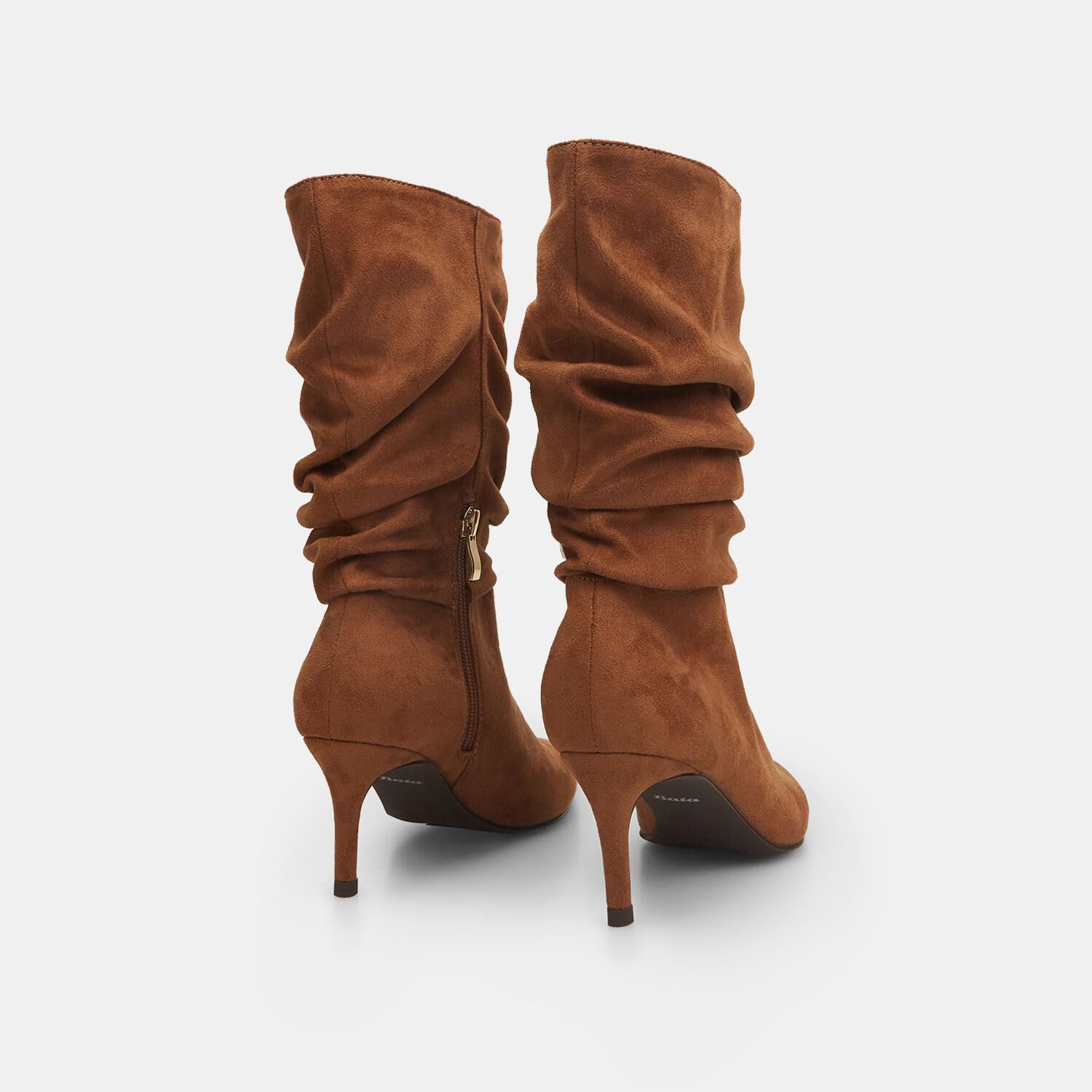 Bata bottes femme daim bouclées talon aiguille