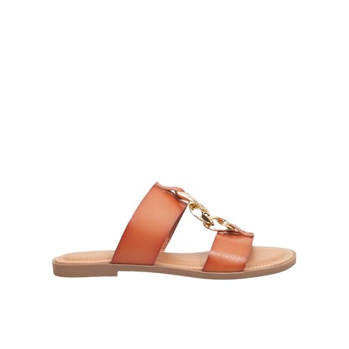Bata Mules plates femme chaîne élégante été