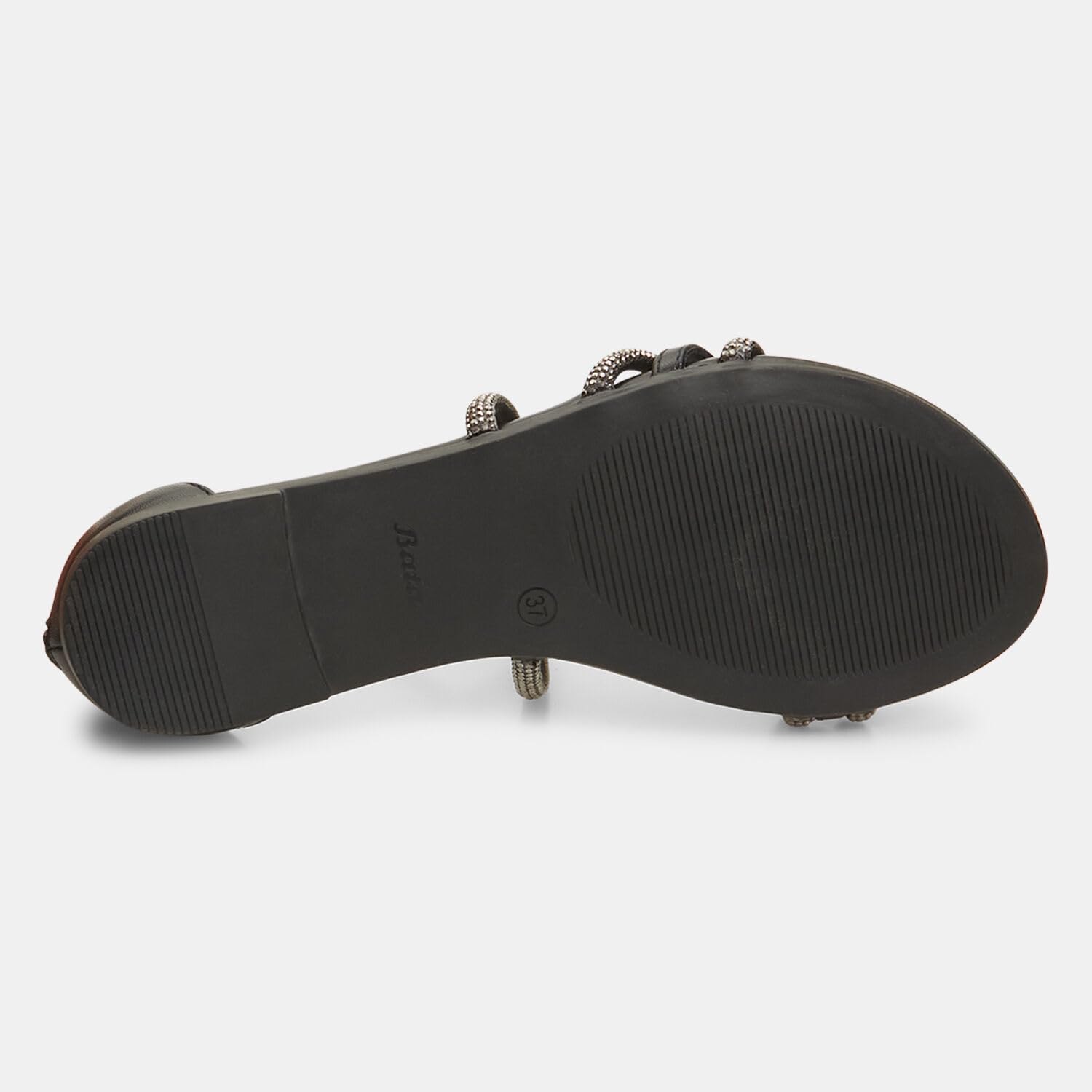 Bata Sandales sandales plates femme strass confort