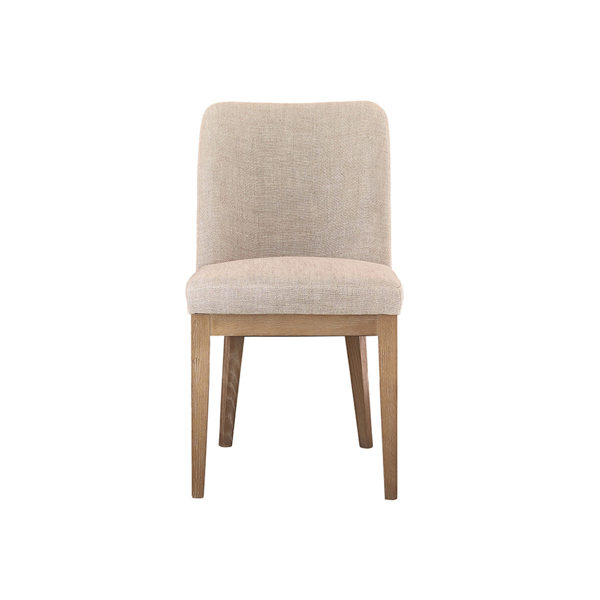Berah Getah Margot chaise chêne et lin naturel