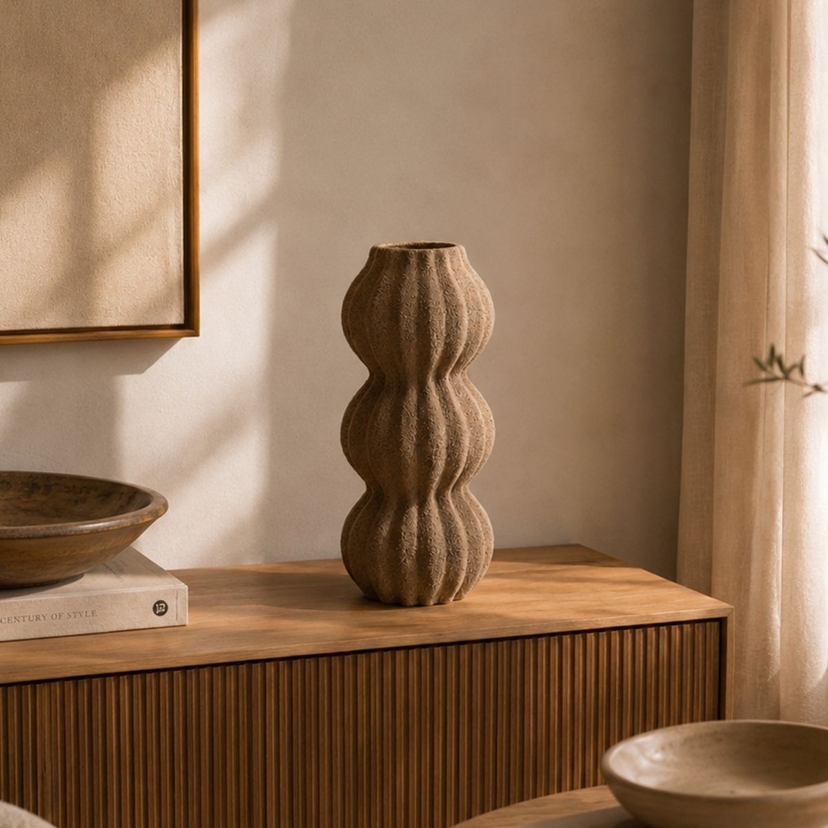 Andrea House Decoración vase céramique Samaru 30,5 cm