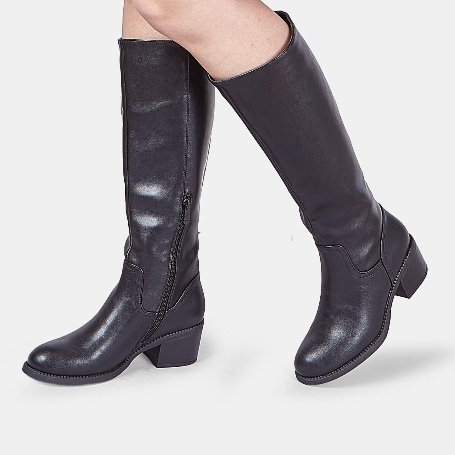 Bata Bottes hautes femme talon moyen confortables