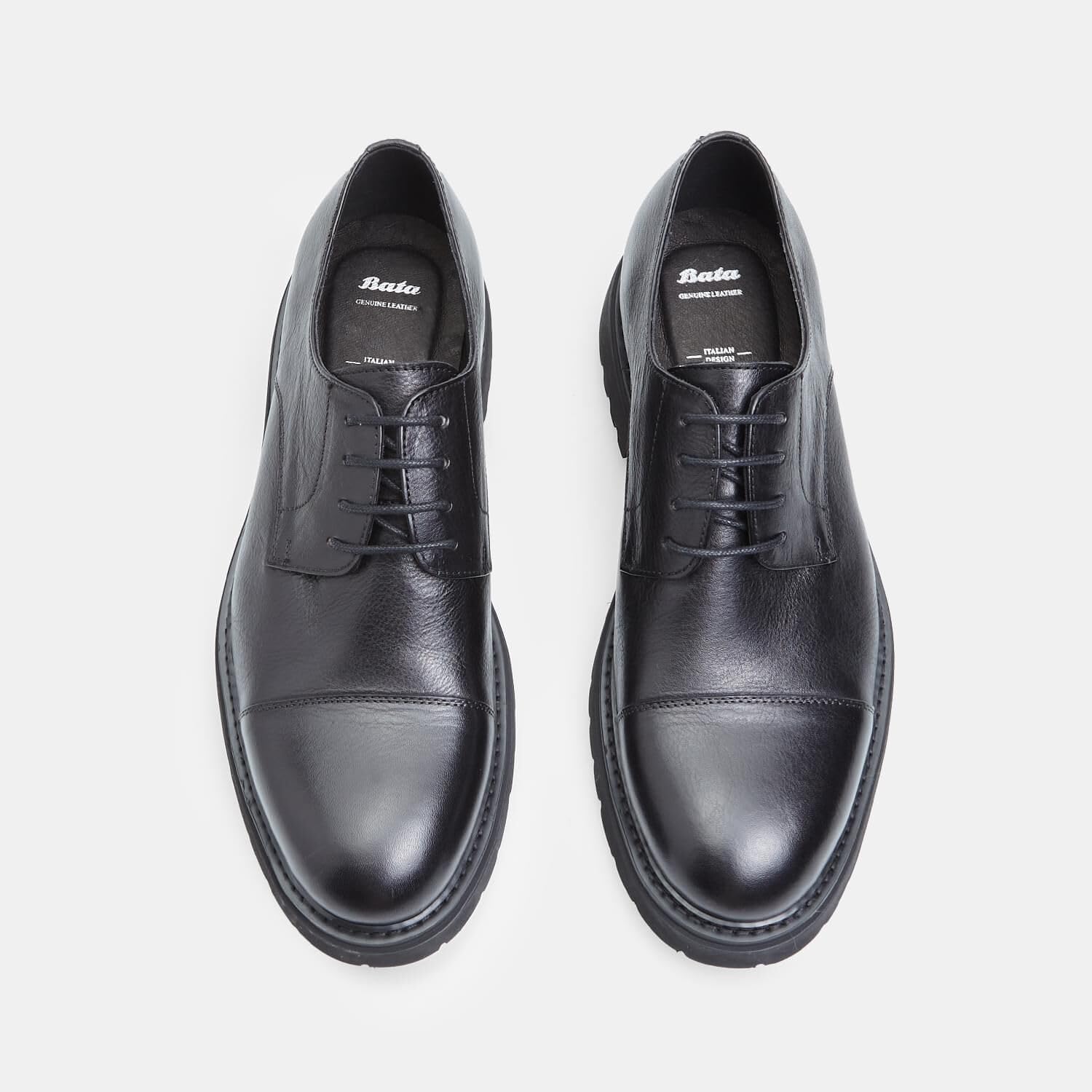 Bata Derby cuir homme chaussure lacets ville