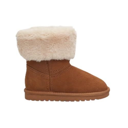 Bata Bottines fille cuir velours fausse fourrure hiver