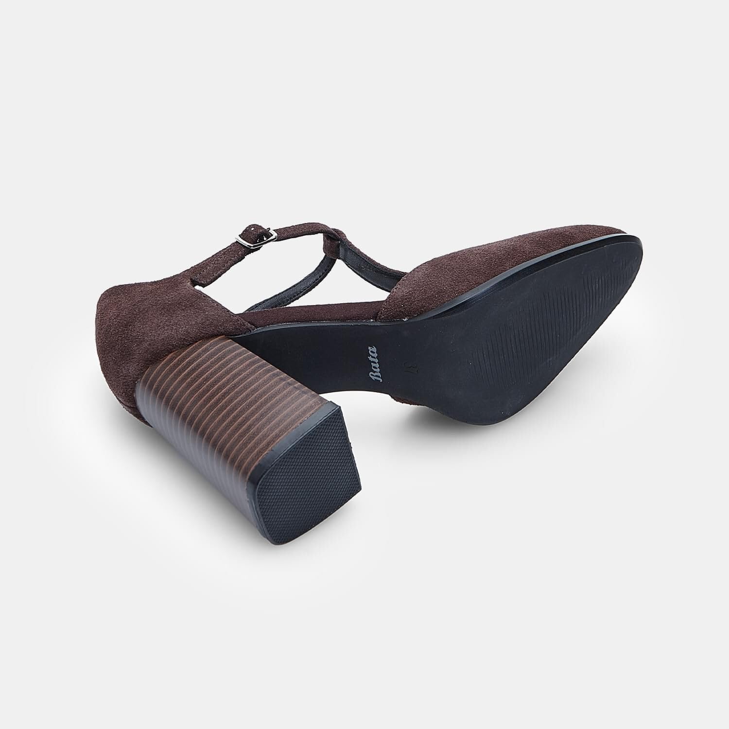 Bata Escarpins T-Bar daim femme élégants confortables
