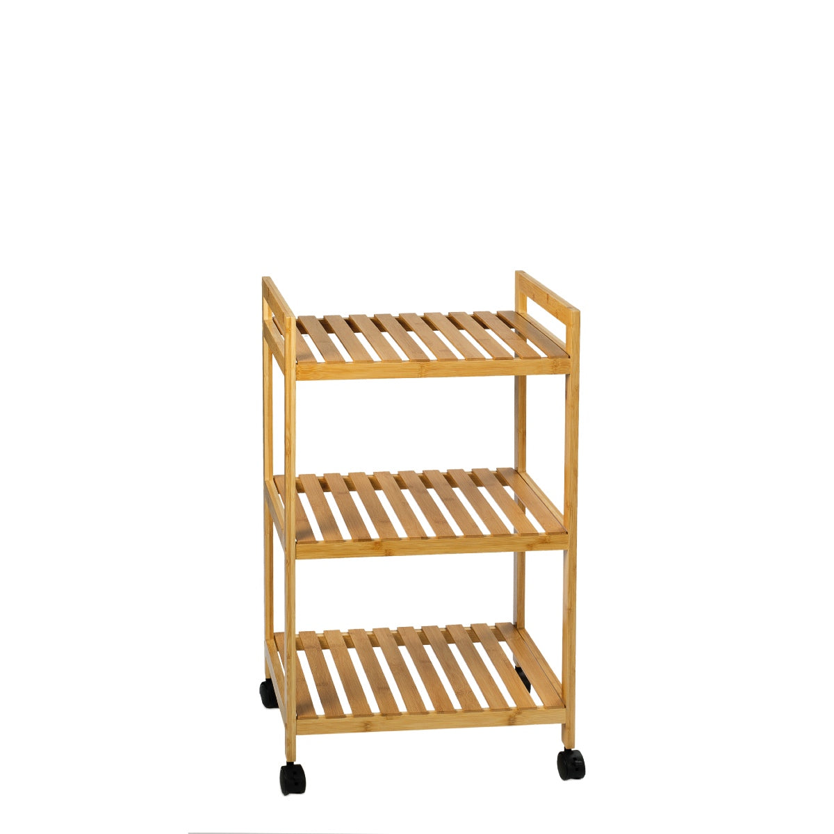Andrea House Baño desserte bambou beige 3 étagères