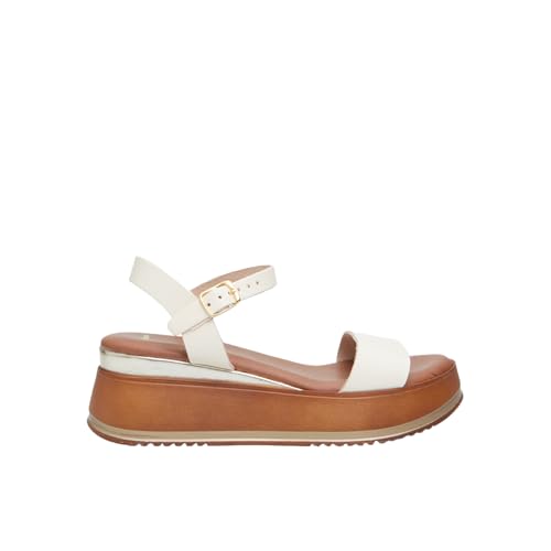Bata Sandales cuir femme plateforme 6 cm bois