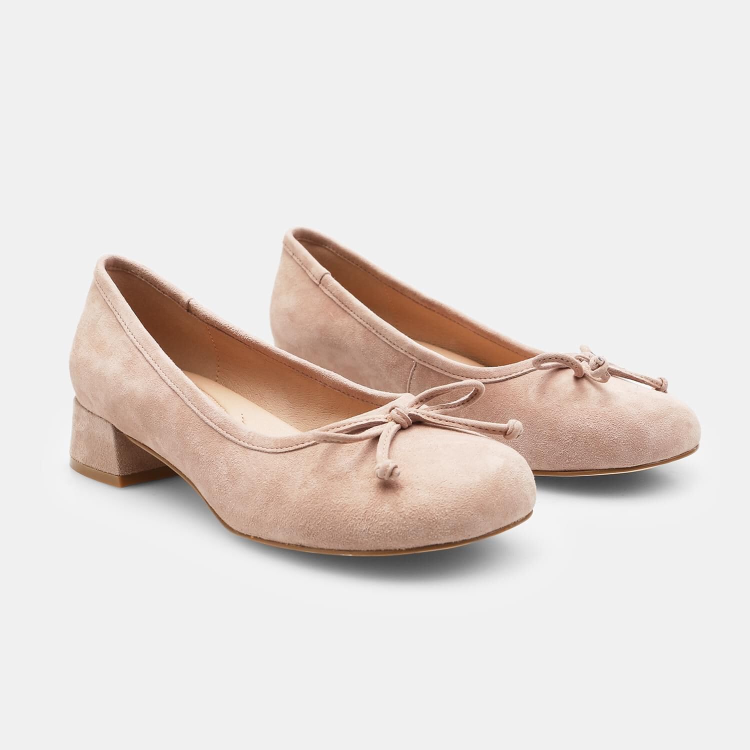 Bata Ballerines en daim ballerines beige 36 EU à talon