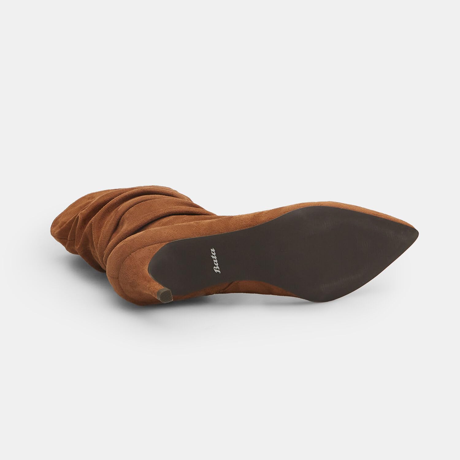 Bata bottes femme daim bouclées talon aiguille