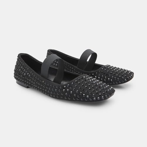 Bata Ballerines Mary Jane strass tissu femme