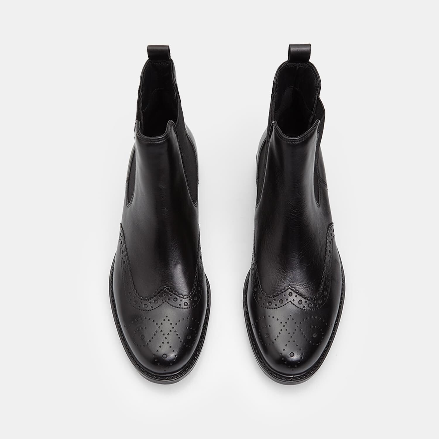 Bata Bottines femme cuir chelsea brogue