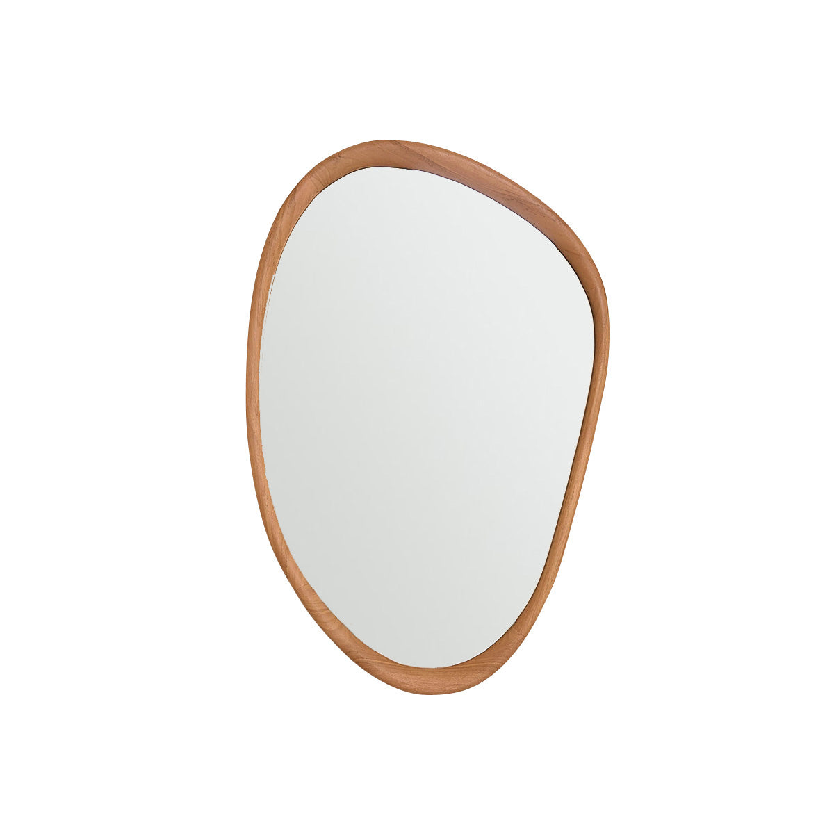 Berah Getah Belize miroir teck massif 90 cm organique