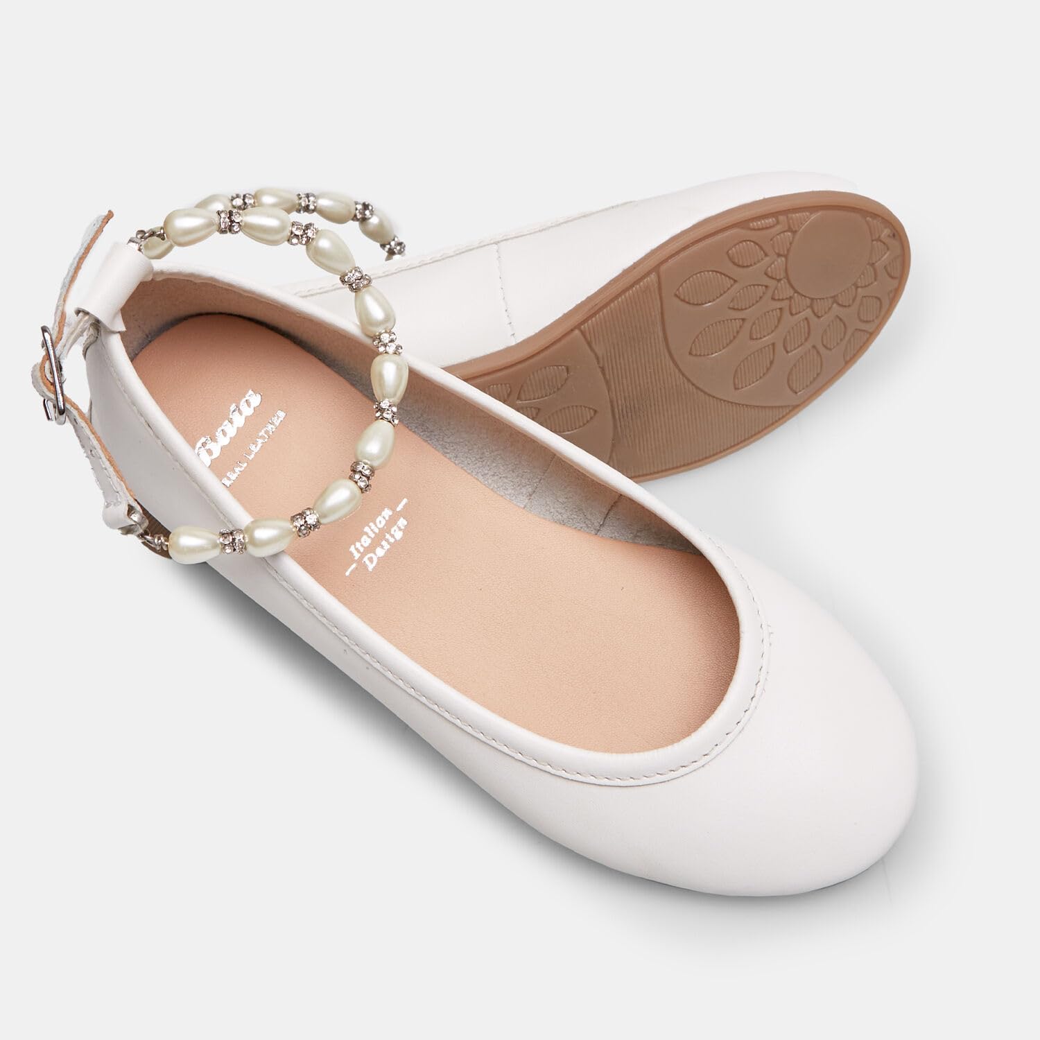 Bata Ballerines bride fille cuir 37 EU