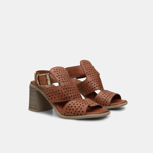 Bata Sandales femme cuir talon 7 cm soirée