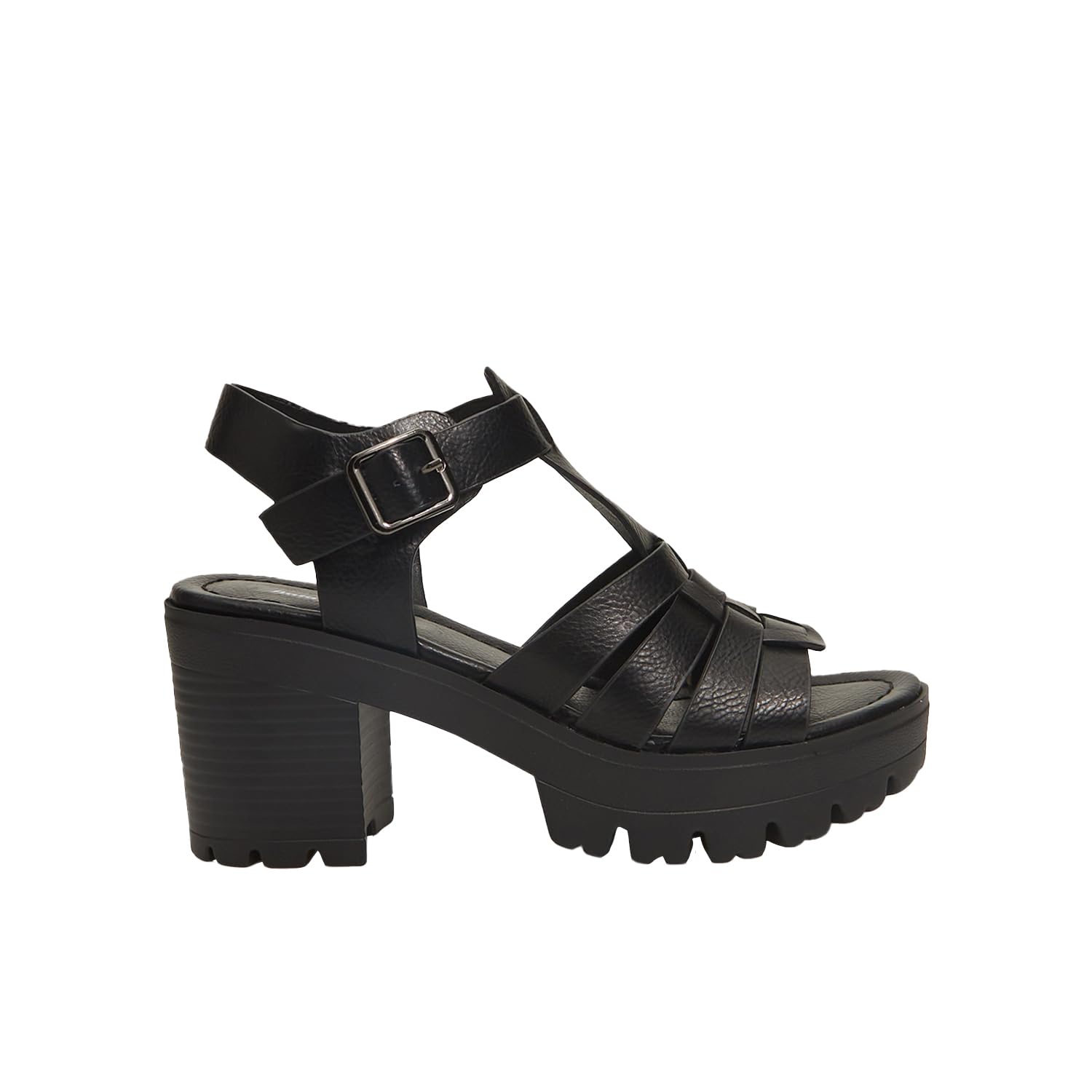 Bata Sandales femme à talon semelle crantée sandales