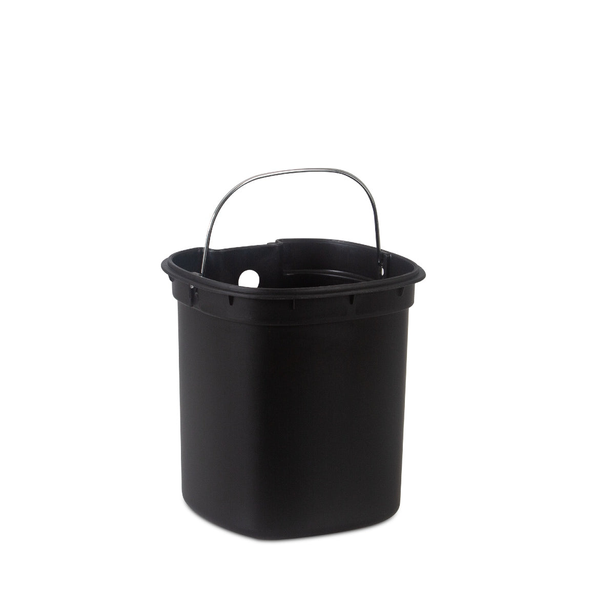 Andrea House Baño poubelle pédale métal noir 5L