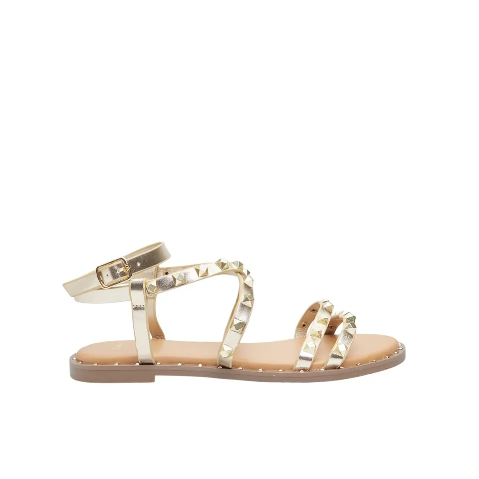 Bata Sandales Femme avec Studs Plates Été