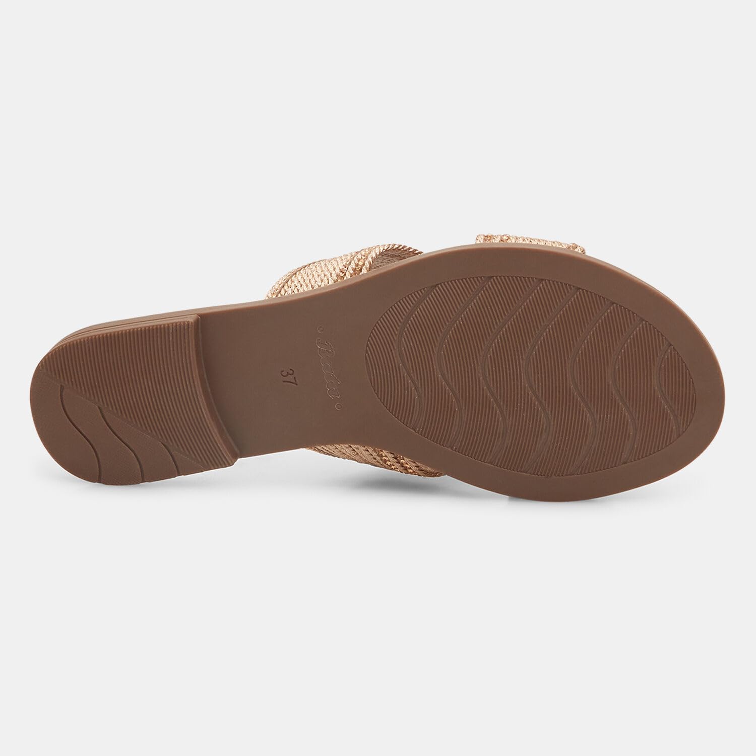 Bata Sandales Femme Mules Tressées Strass Été Chic