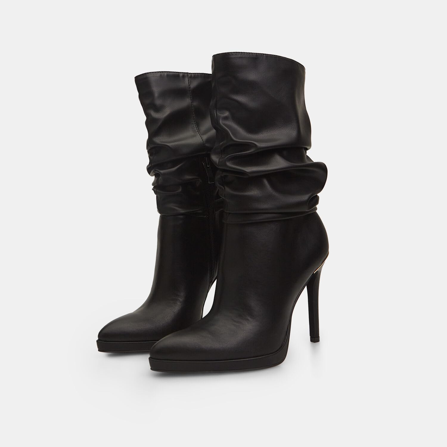 Bata Bottes femme bouclées talon aiguille soirée