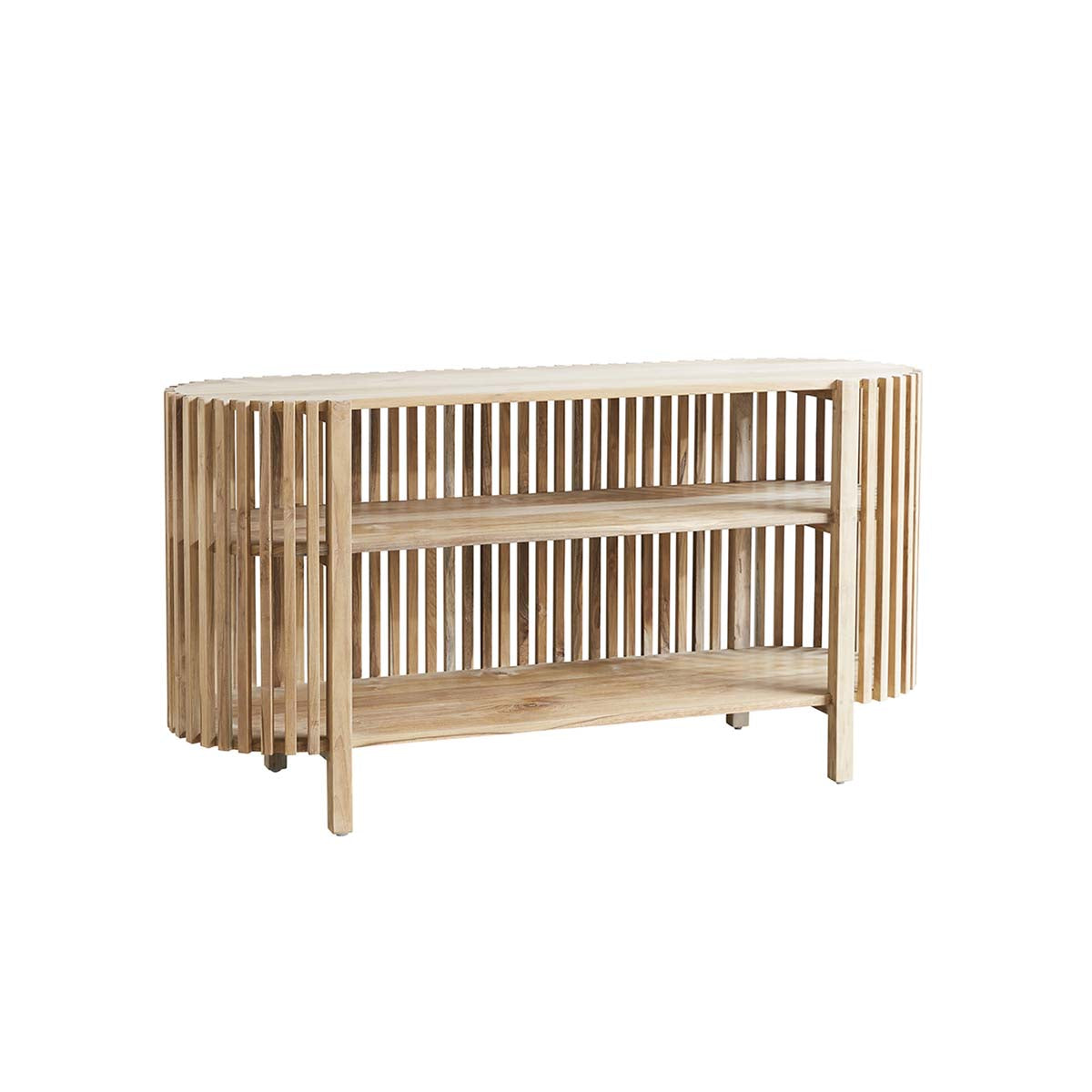 Berah Getah VICTORIA buffet teck massif 160 cm ouvert