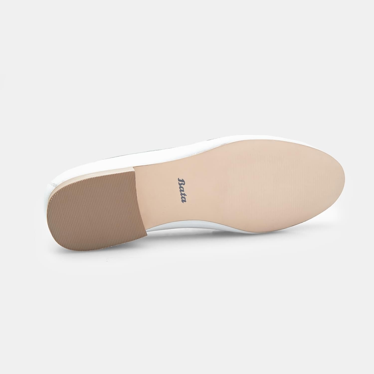 Bata Mocassins cuir femme daim doré semelle gomme