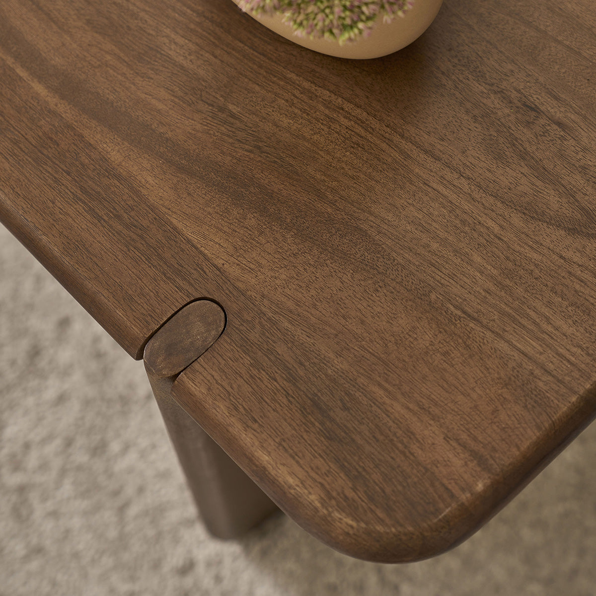 Berah Getah Sofia table basse 120 cm en manguier massif