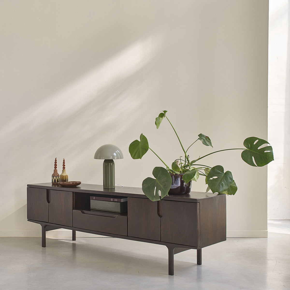Berah Getah LAZARE meuble TV manguier massif 180 cm