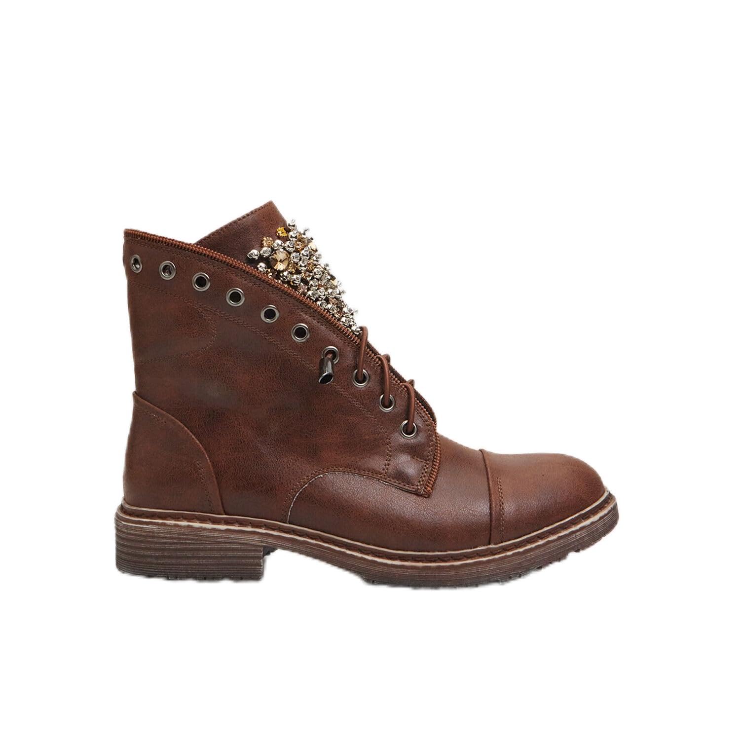 Bata Bottes combat femme clous rangers ville
