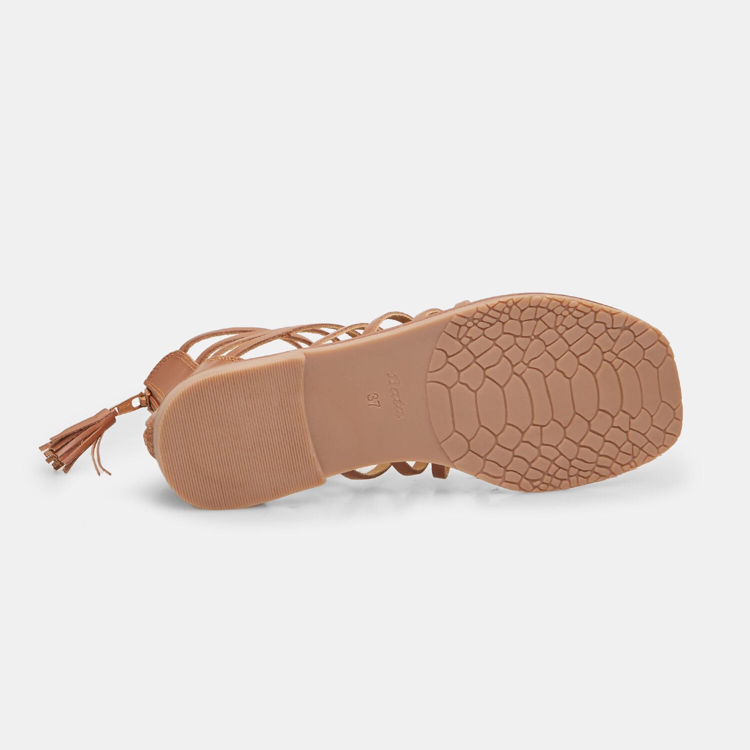 Bata Sandales femme cuir plates confortables