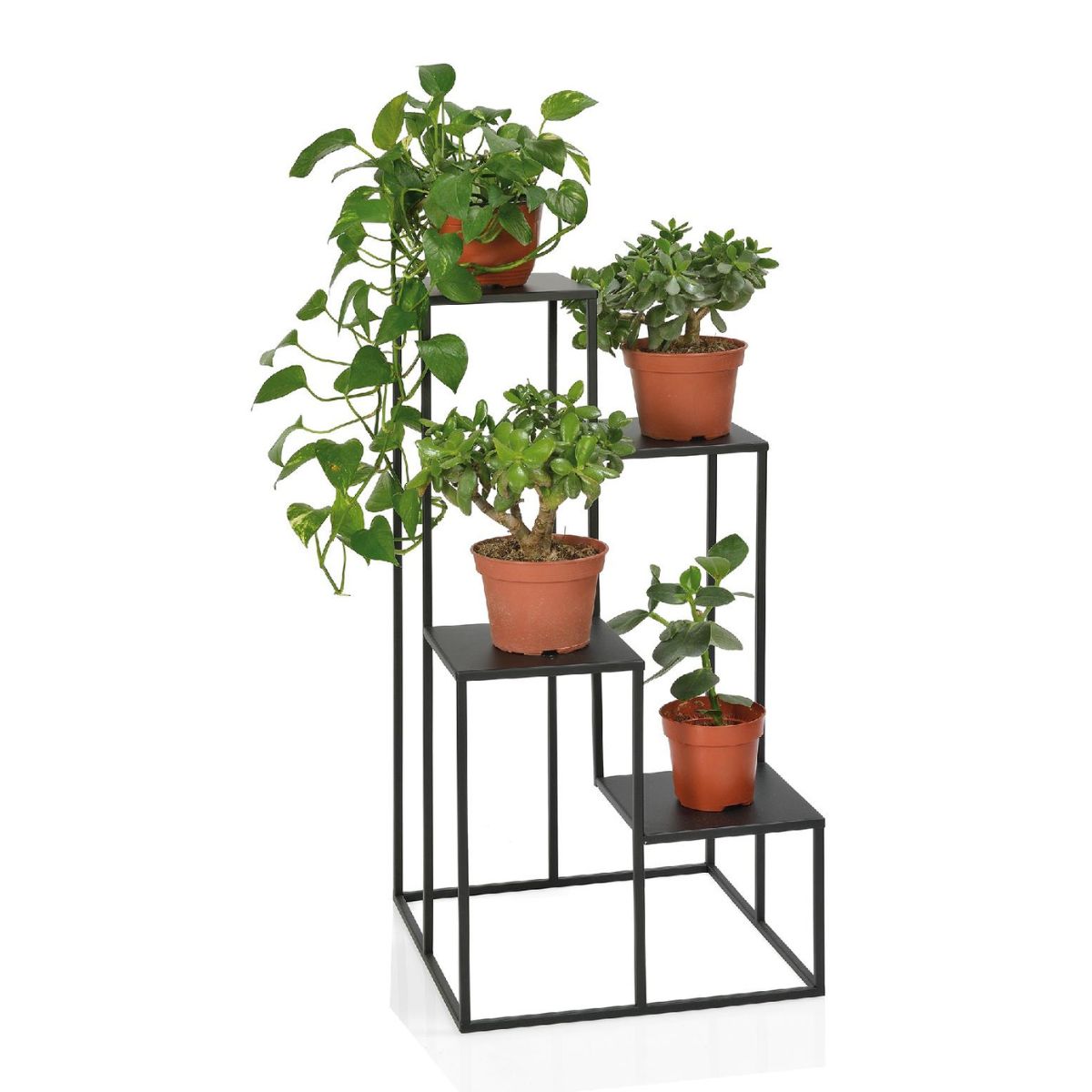 Andrea House Décor support plante métal noir