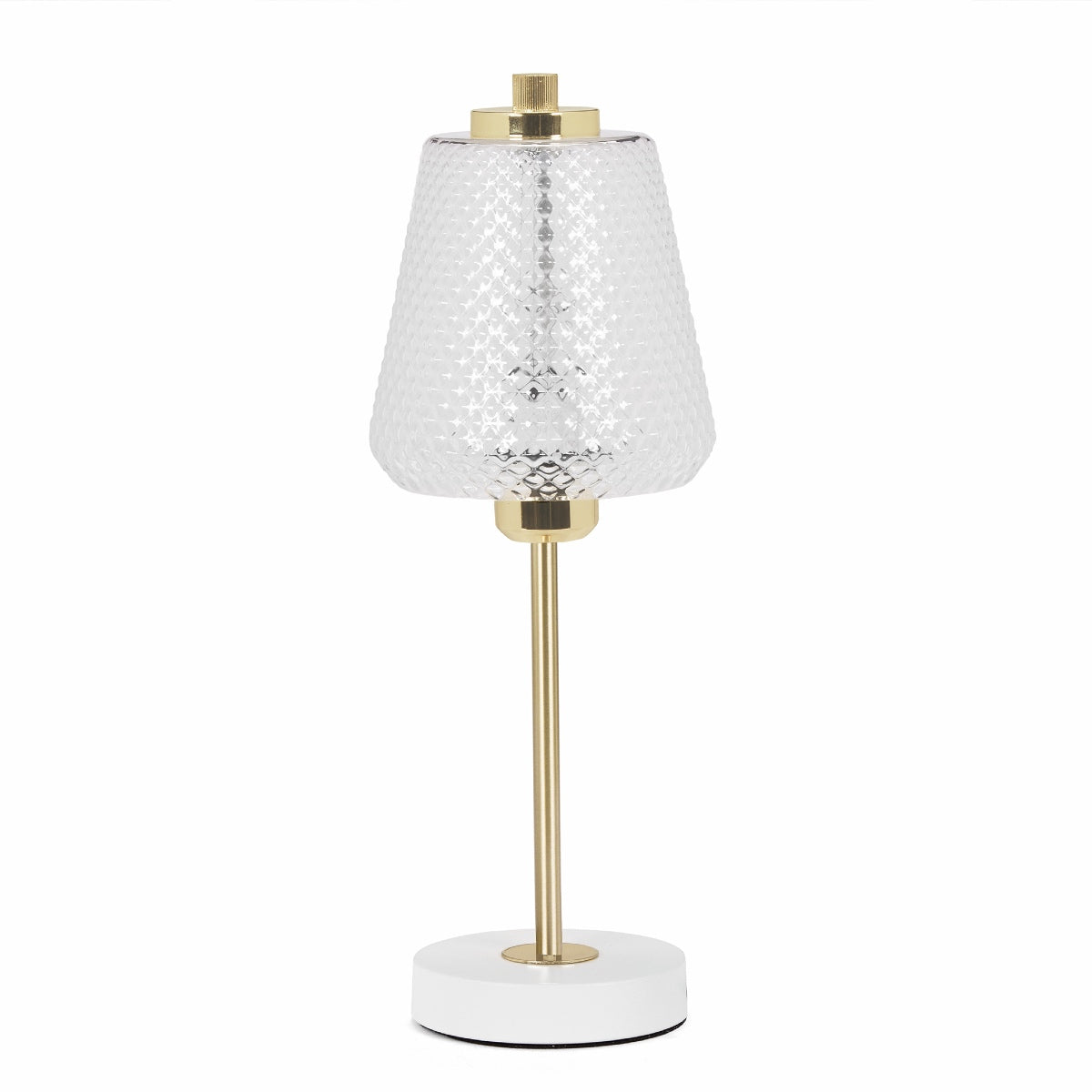 Andrea House lampe de table classique cristal dorée