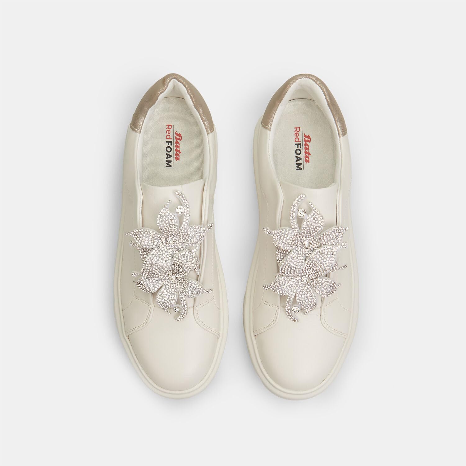 Bata Sneakers Femme Strass Usage Quotidien