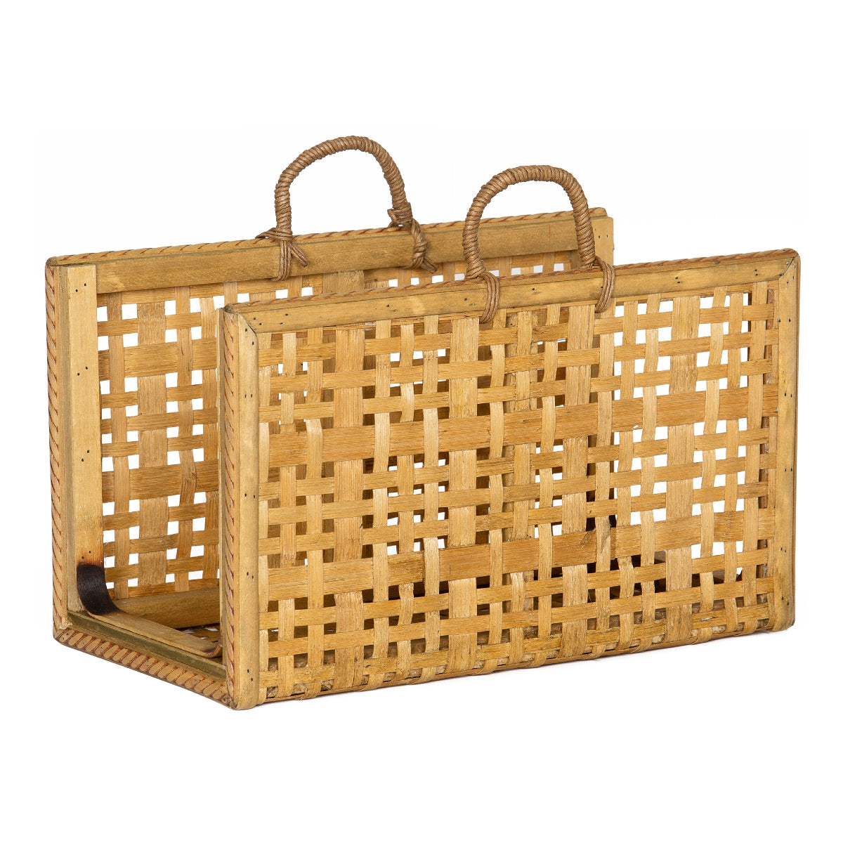 Andrea House porte-revues panier bambou marron
