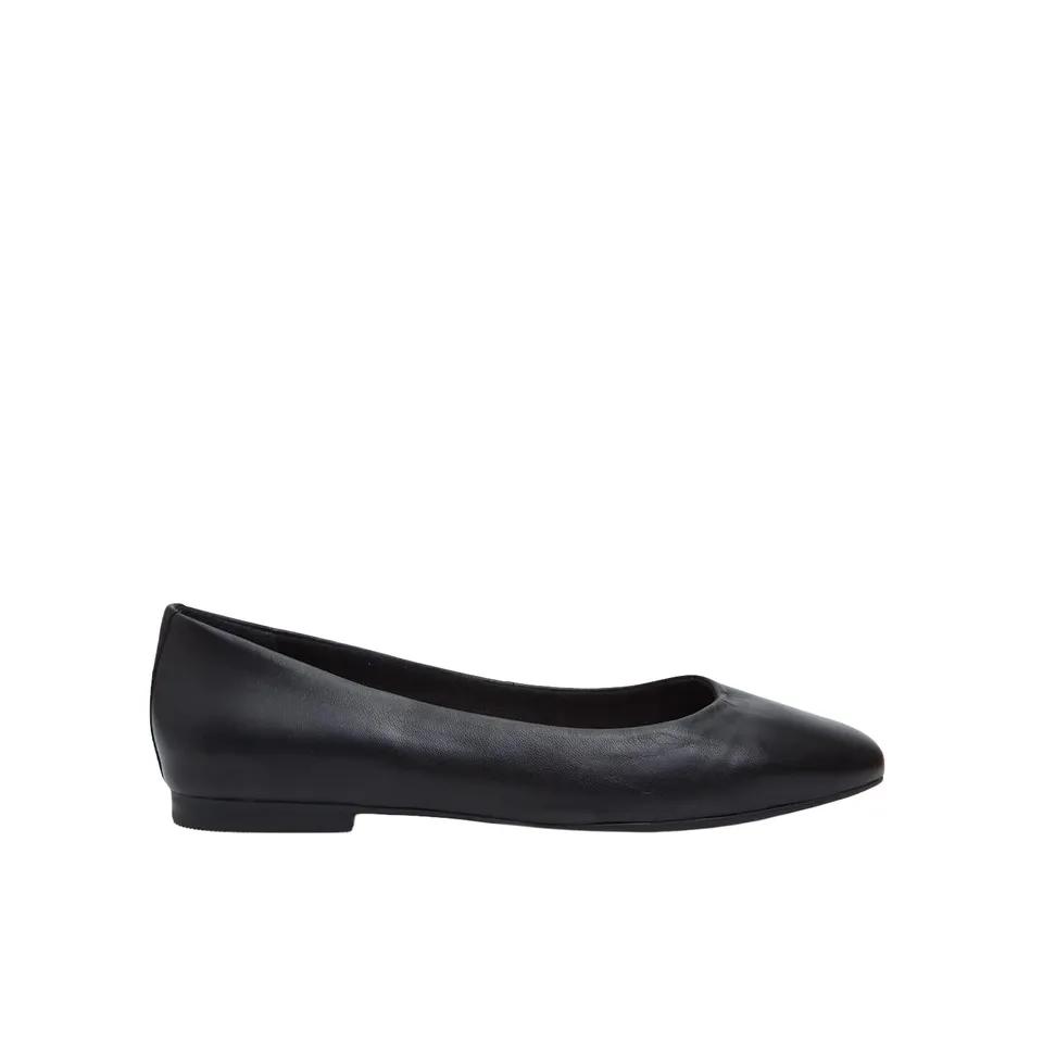 Bata ballerines cuir femme bout allongé confort