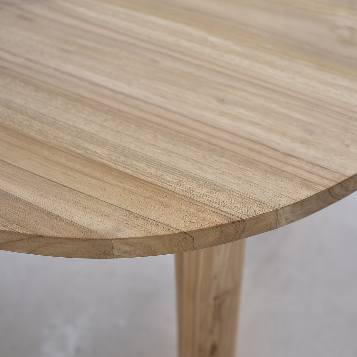 Berah Getah Aldo table basse teck massif Ø 80 cm ronde