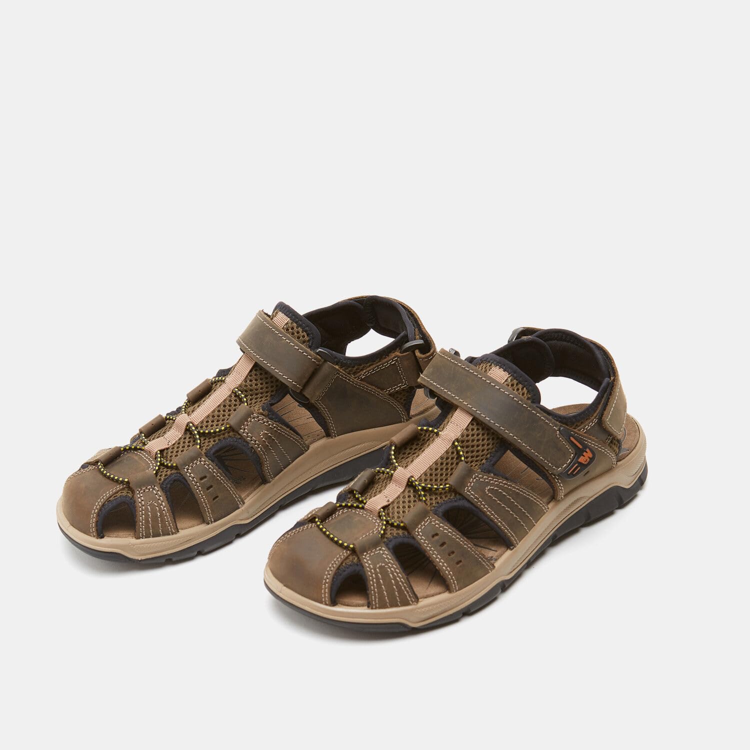 Bata Sandales homme cuir marron confortables