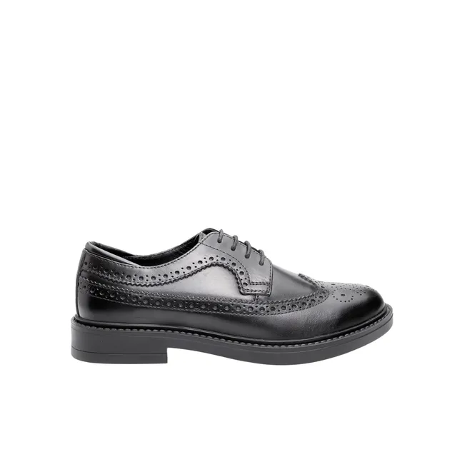 Bata Chaussures à lacets cuir femme noires brogues
