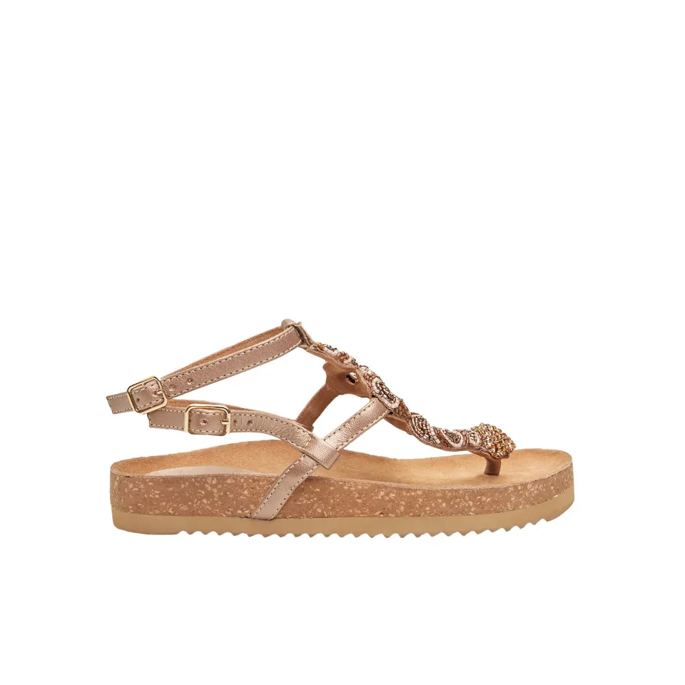 Bata Sandales cuir femme confort été