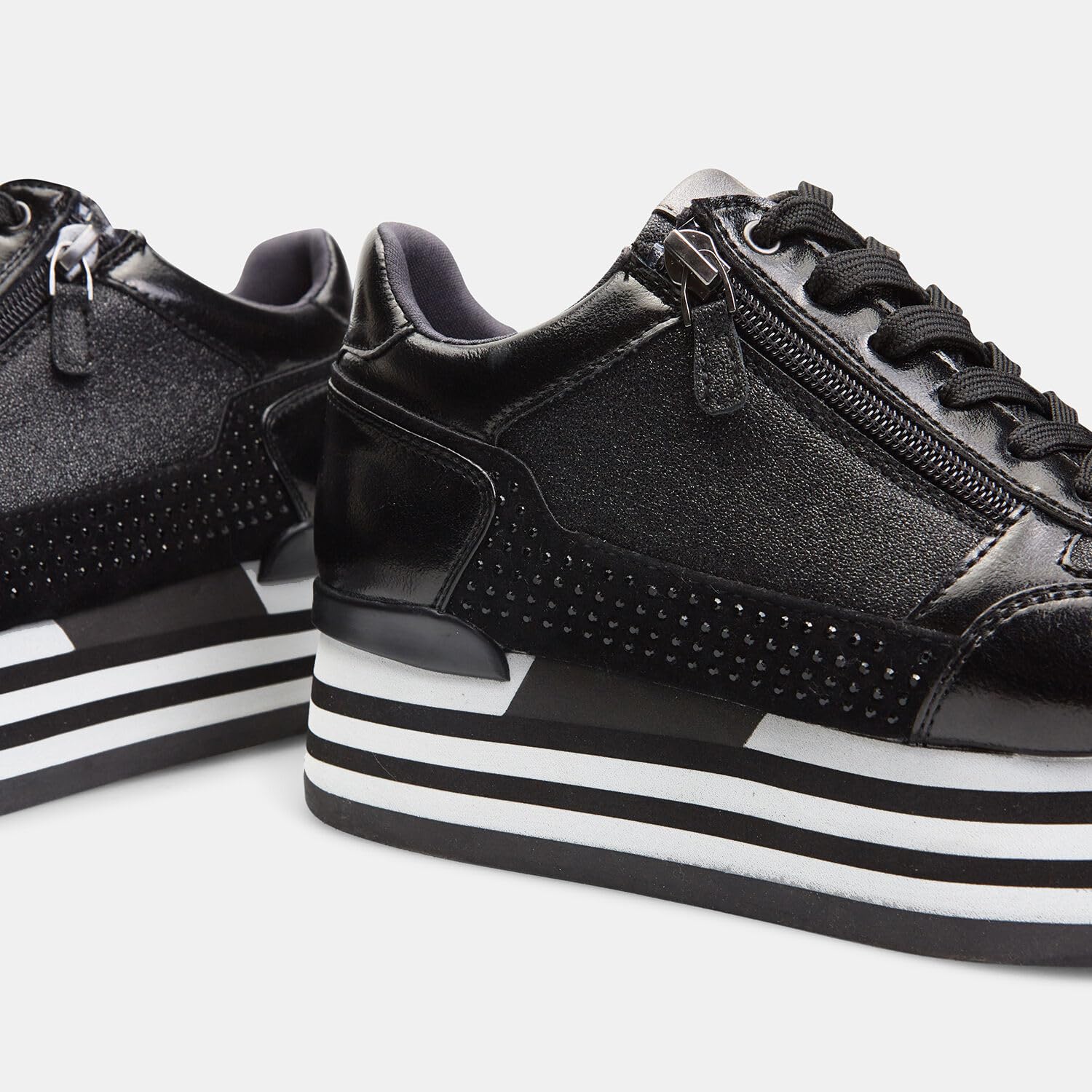 Bata Sneakers Femme plateforme zip baskets compensées